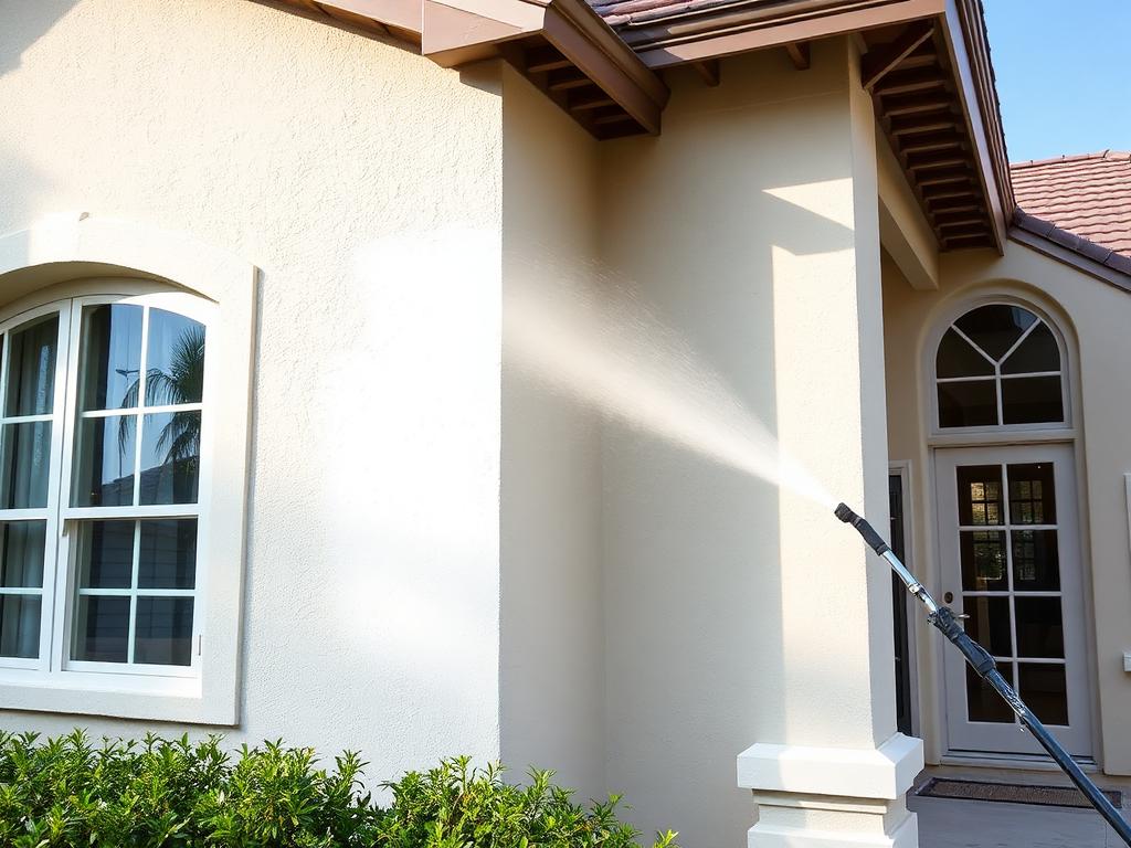 Gentle soft wash for stucco & siding