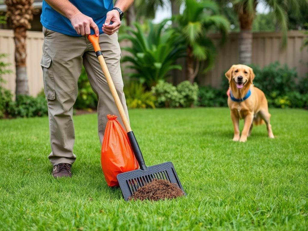 Weekly yard scoop & sanitize